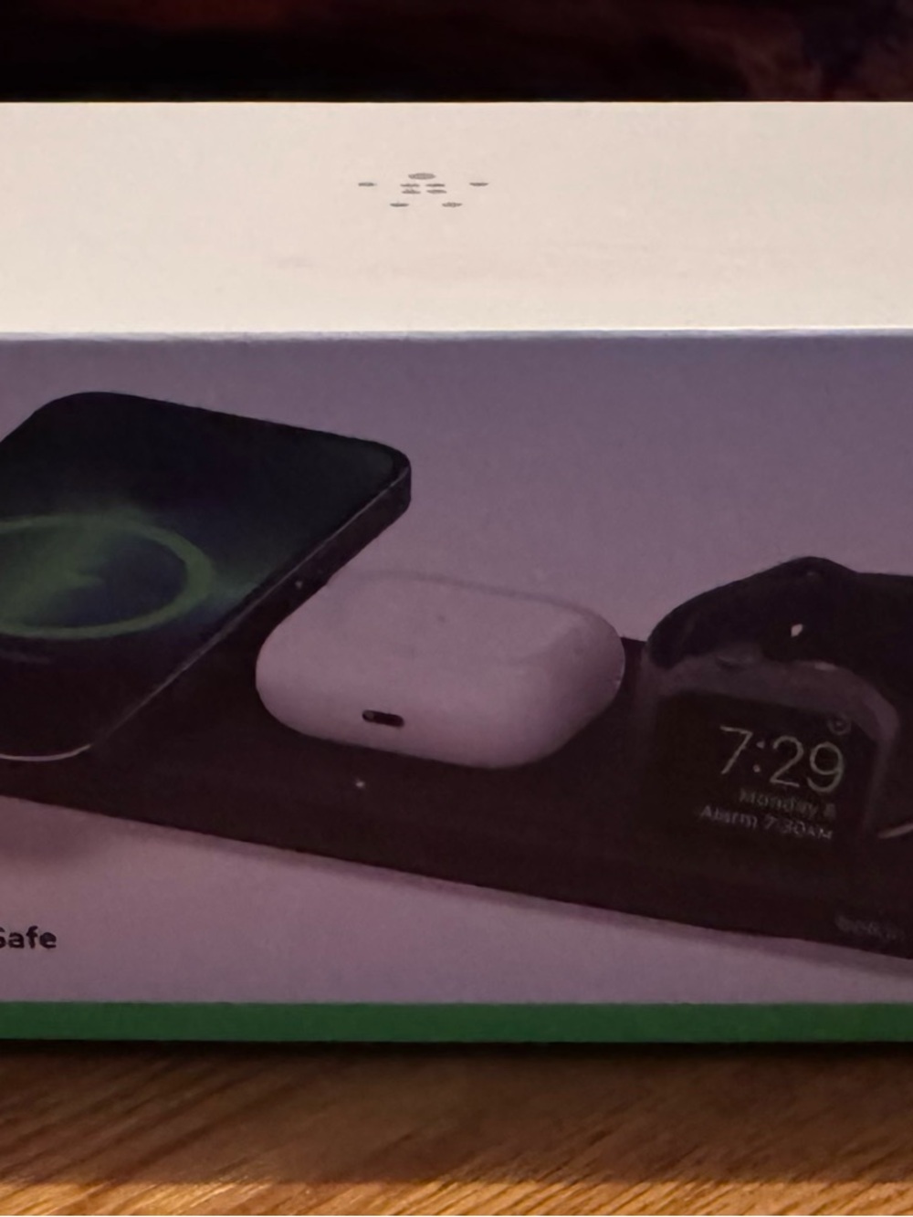 belkin 3-in-1 Wireless Charging Pad - Black with White Accent